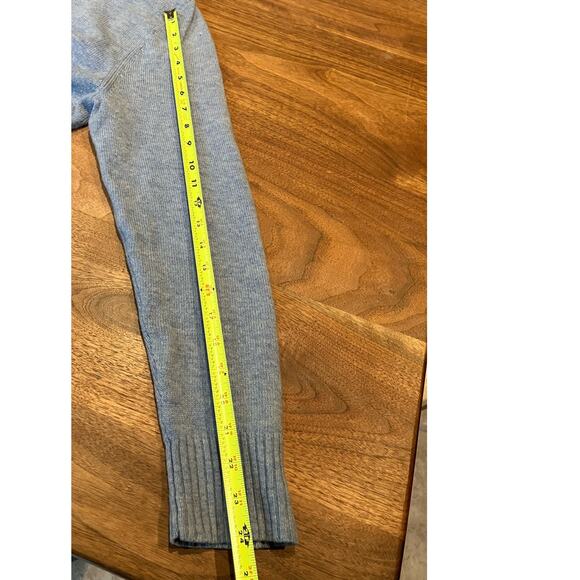 Banana Republic Mens Large, 100% Lambswool Sweater Blue, V-Neck, Preppy, Warm - Picture 6 of 8